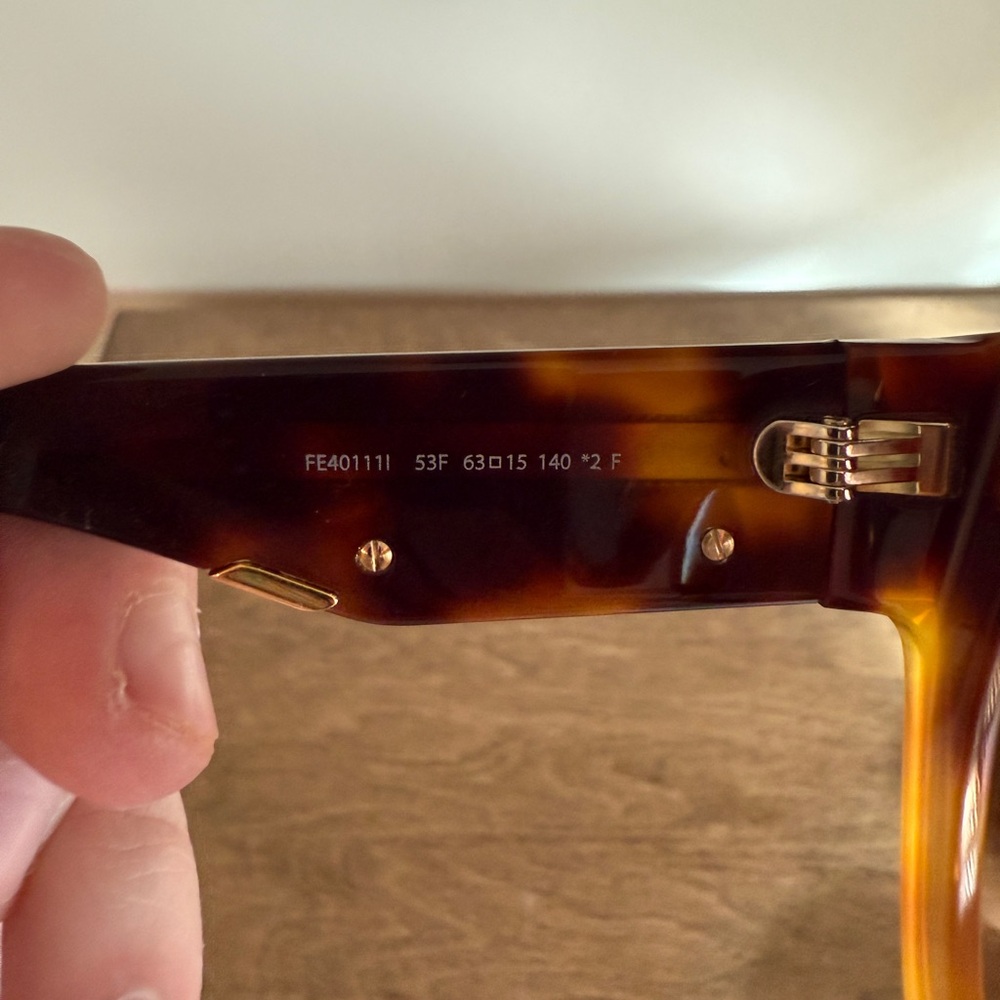 NWOT FENDI First Brown Tortoise Oversized Round Luxury Designer Sunglasses - Picture 8 of 15